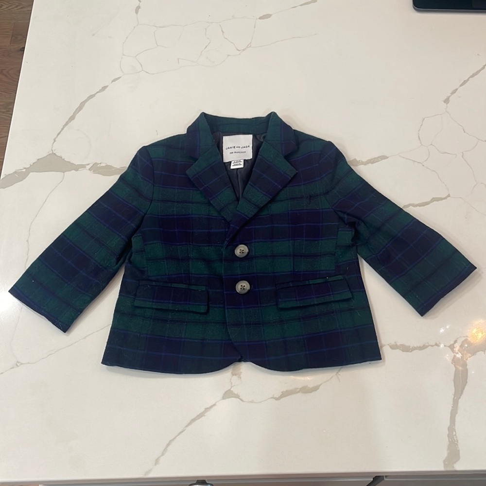NWOT JANIE AND JACK BOYS SPORT COAT SIZE 6-12 months